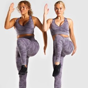 GYMSHARK Camo Seamless Set- Bra & Leggings